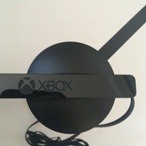 Microsoft XBOX Black/Green Headband Mono Wired Chat Headset Model 1564